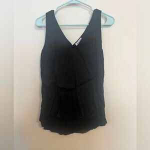 Nordstrom Black V-Neck Tank Top